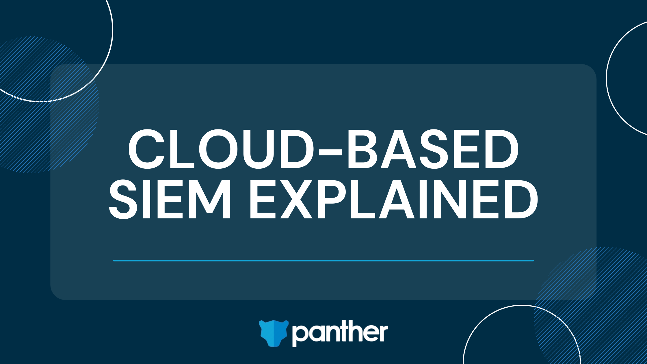 graphic with cloud-based siem explained in large text