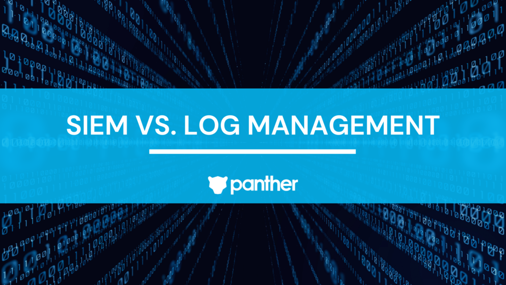 siem vs log management title graphic
